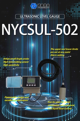 Good price যোগাযোগবিহীন 4-20mA অতিস্বনক স্তর মিটার NYCSUL-502 1mm স্প্লিট অতিস্বনক ওপেন চ্যানেল ফ্লো মিটার এলসিডি ডিসপ্লে অনলাইন