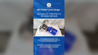 80GHz রাডার লেভেল মিটার উচ্চ নির্ভুলতা পরিমাপ